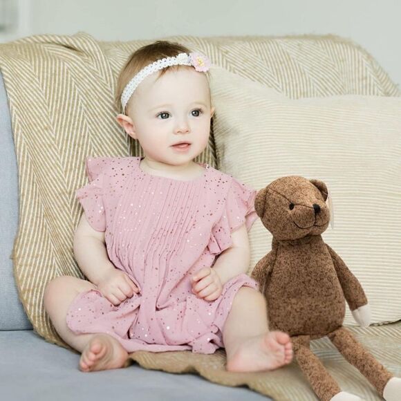 Stuffed Animal Bears for Babies, Kids, Brown Bear 2pcs - Picture 4 of 5